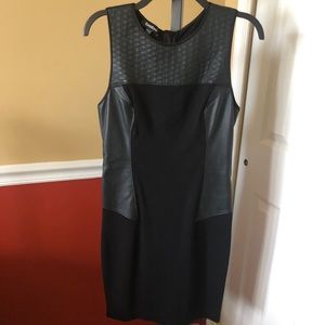 bebe Dresses - Bebe faux leather black dress size Medium bebe Dresses - Bebe faux leather black dress size Medium